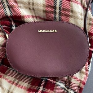 Michael Kors Plum Oval Crossbody Bag